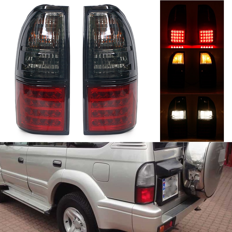 For Toyota Prado Land Cruiser 90 1997 1998 1999 2000 2001 2002 Car Rear LED Light Turn Signal Warning Stop Fog Lamp Tail Light