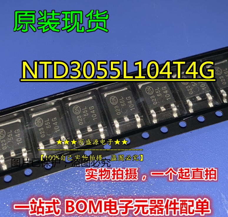 20pcs orginal new NTD3055L104T4G TO-252 MOS tube/