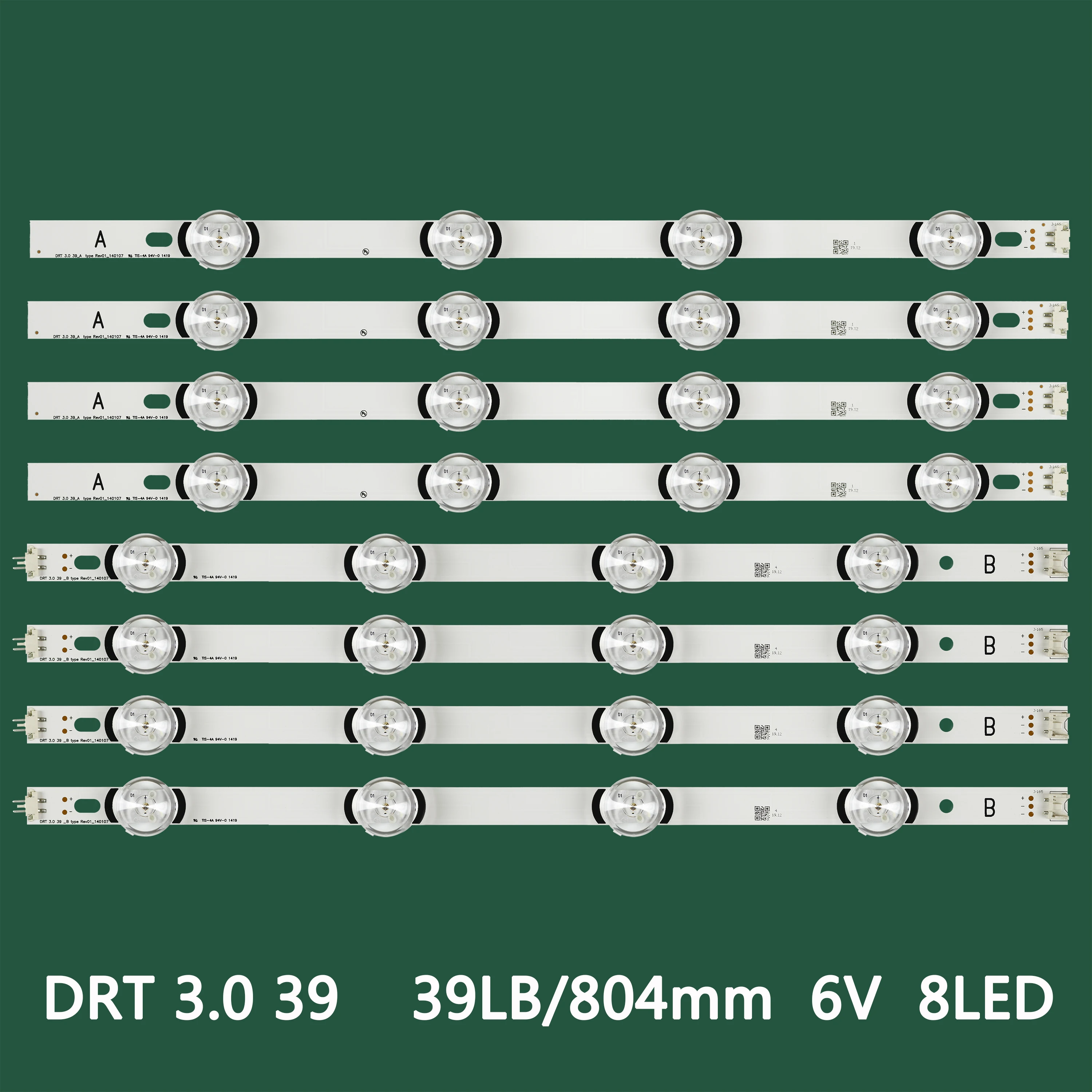 804mm LED Backlight Lamp strip 8 leds For LG 39LY540H 39LY560H NC390DUN-VXBP2 HC390DUN-VCHS1 AGF78400601 V390HJ4-PE1 REV.C1