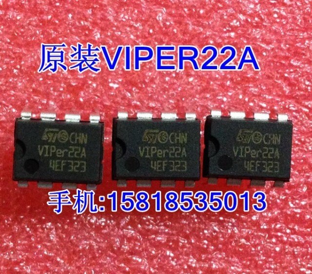 10pcs orginal new VIPER22A DIP-8 50pcs/ VIPER22A VIPER12A 2K/box
