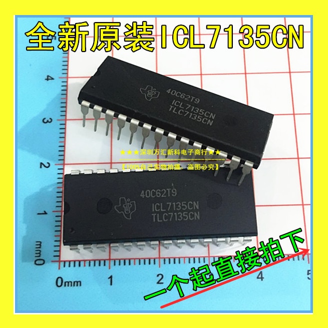 10pcs orginal new ICL7135CN display driver IC ICL7135 DIP-28