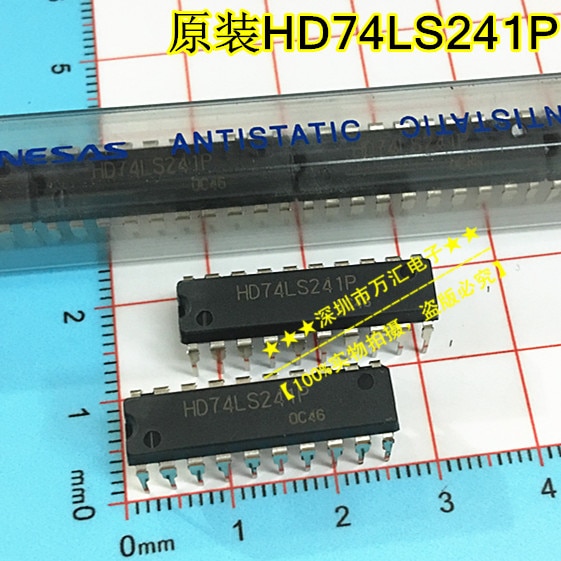 10pcs orginal new 74LS241P DIP-20 HD74LS241P Hitachi 74LS/74HC
