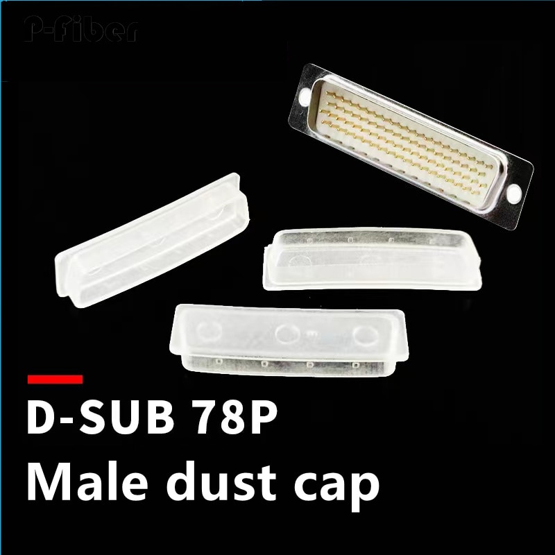 500pcs D-SUB78p male dust cover 78 pin interface sheath DB male waterproof plug dust protection cap P-fiber