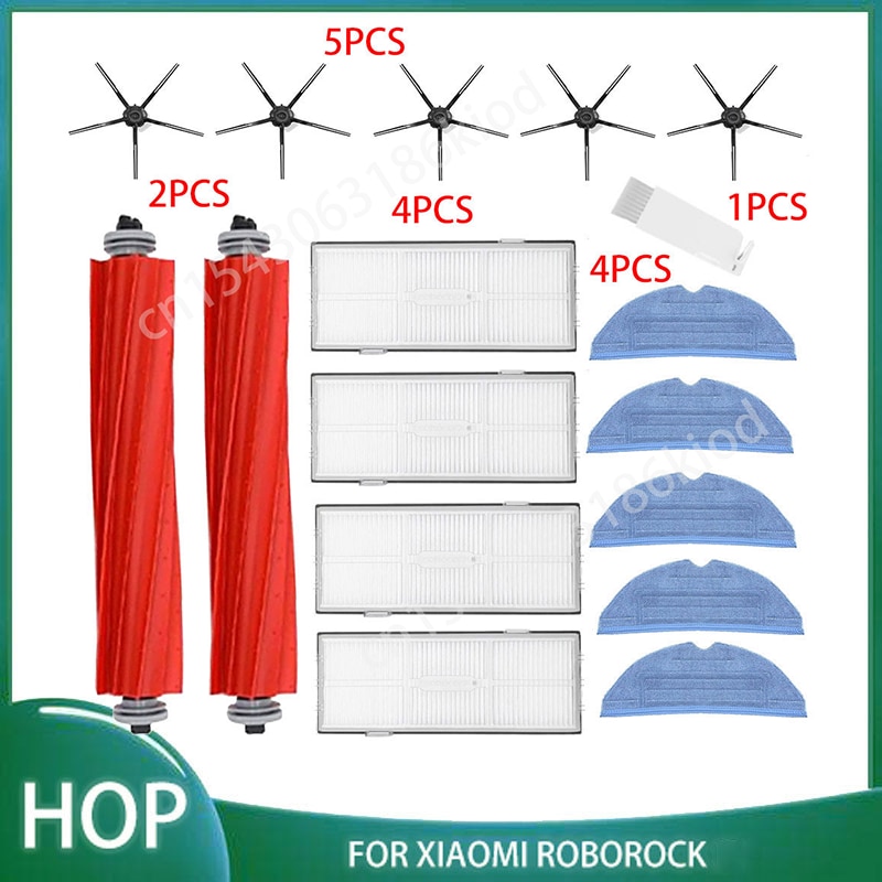 Roborock S7 S70 S7Max T7S T7S Plus Main Brush Hepa Filter Mop Pad Spare Parts Vacuum Cleaner Accessories