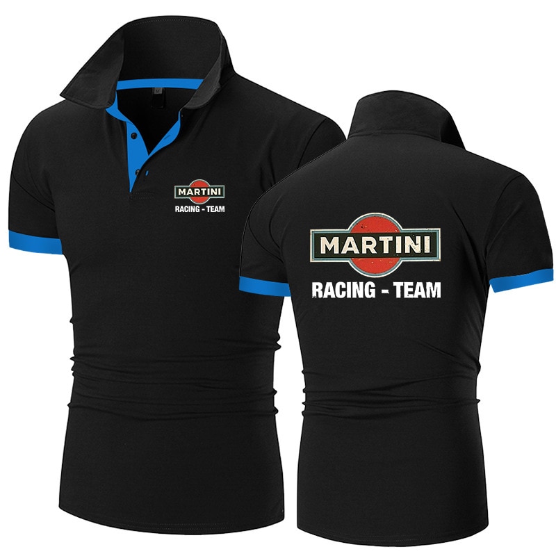 2022 Martini Racing Printed Men's Polo Shirt Tennis Shirt Short Sleeve Daily Tops Basic Streetwear Shirt Collar Business