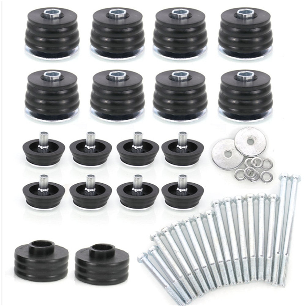 1set Body Bushings Steel Sleeves And Hardware kits KF04060BK For Ford F-250 F-350 Super Duty 2008-2016 New Body Repair Tools