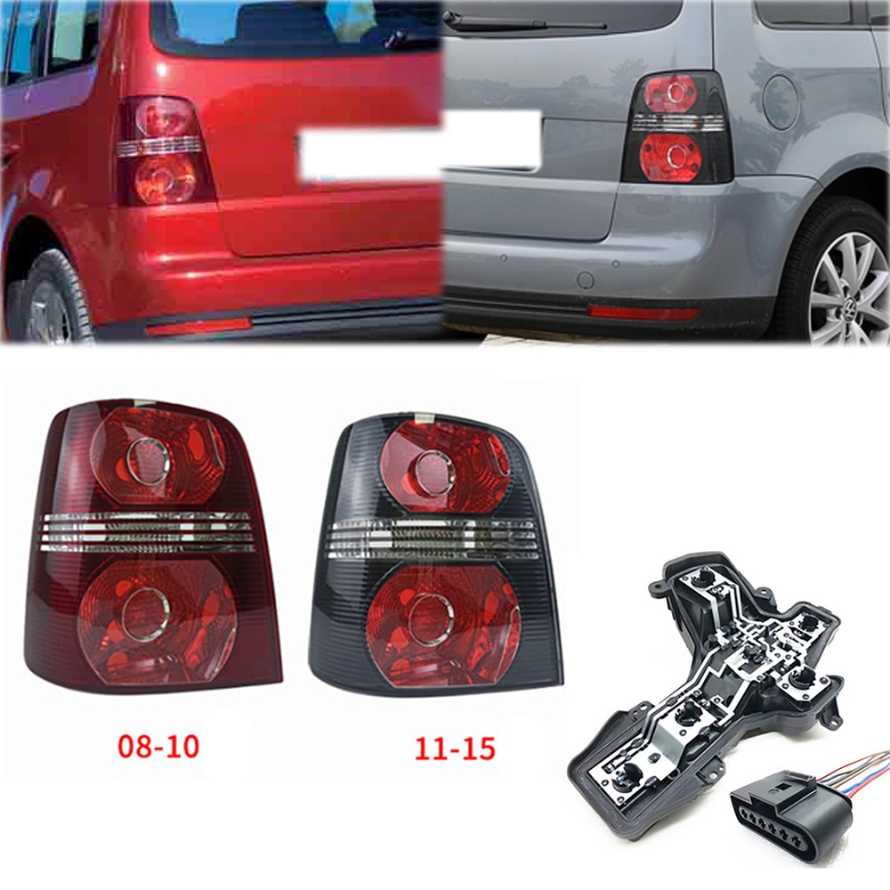 Car Rear Left Right Tail Light Lamp Housing NO Bulbs Tail Light Circuit Board Wire For Volkswagen Touran 2008-2015