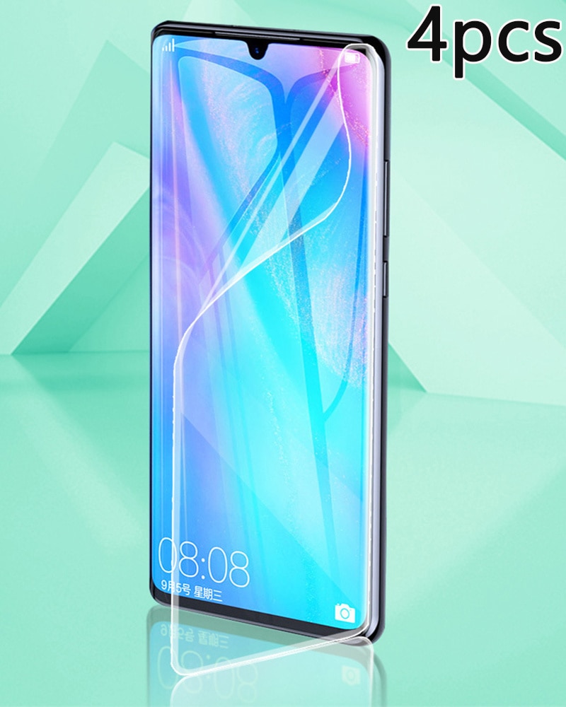 4PCS Hydrogel Film for Honor 60 50 Pro 30 20 10 9 Lite 9X 8X Screen Protective Film for Huawei P40 P30 Lite P50 Pro