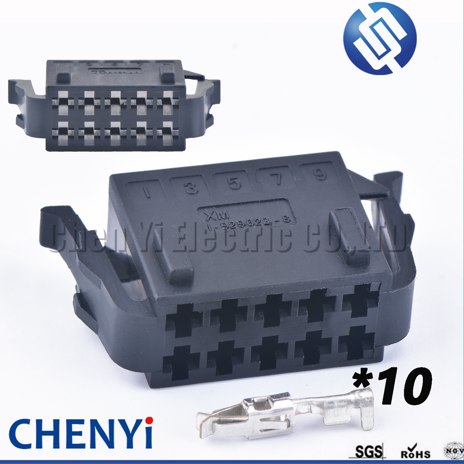 10 Pin female auto plastic housing plug cable wiring harness connector 1-929623-1 1-929623-8 191972725 191 972 725
