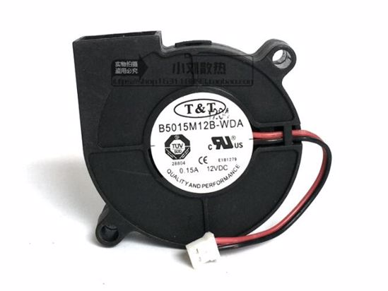 TT B5015M12B-WDA DC 12V 0.15A 50x50x15mm 2-Wire Server Cooling Fan