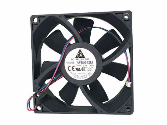 Delta Electronics AFB0912M AF00 DC 12V 0.2A 90x90x25mm 3-Wire Server Cooling Fan
