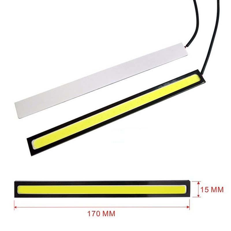 2Pcs Car LED Strip Light Waterproof Daytime Running Light DC12V DRL COB LED Strip Light Bar LED Turn Signal Ligh For Automotive