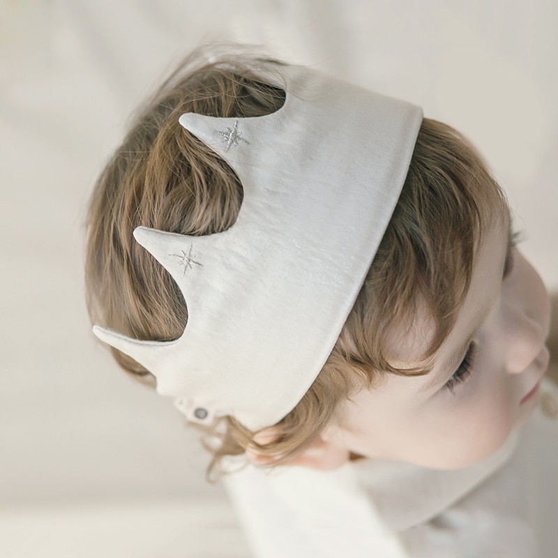 Baby Headband Crown Hats For Kids Turban Elastic Hair Band Girls Boy Head Wraps Toddler Birthday Accessories Newborn Photo Shoot
