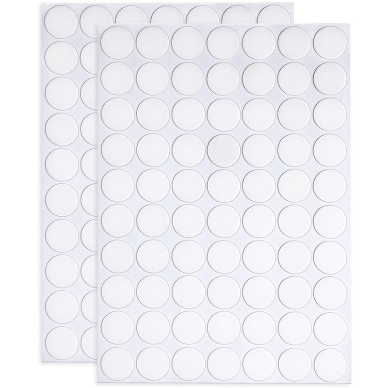 140pcs 20mm Double Sided Sticky Removable Dots Stickers Round Putty Clear No Trace Sticky Tack for Festival Decoration
