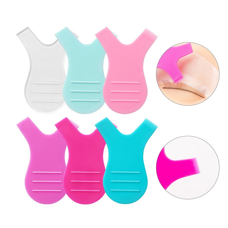 Makeup Eyelash Brushes 10pcs Reuseable Plastic Clean Comb Y shape Eyelashe Lifting Curler Eye Lash Extension Perm eyelashe Tools