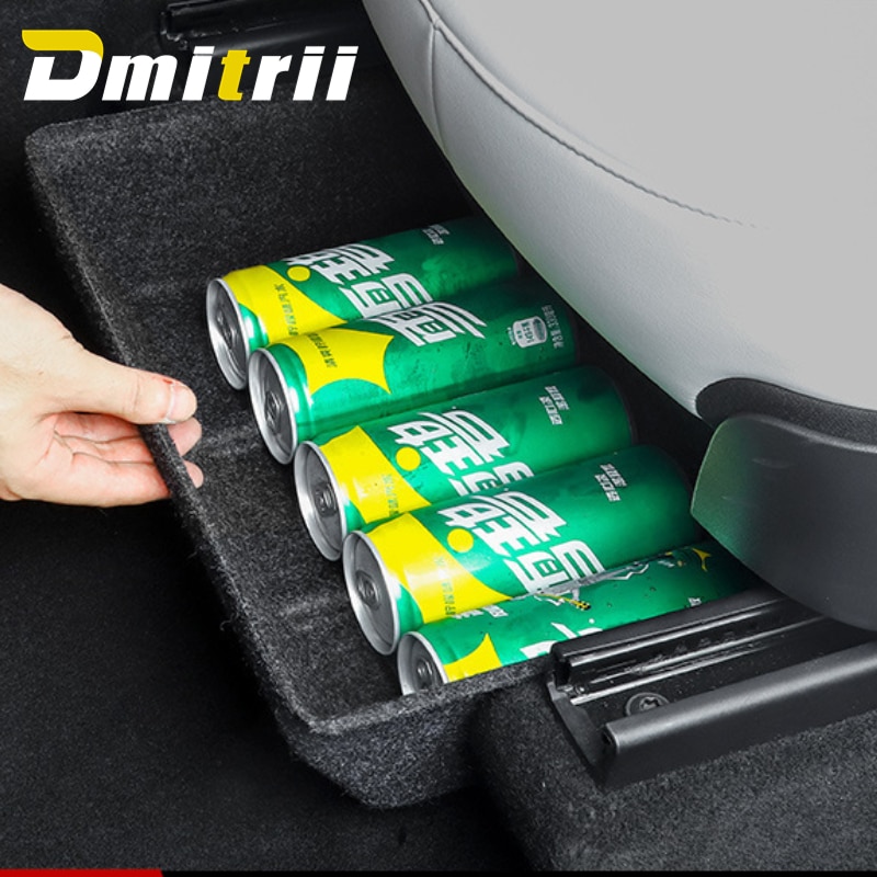 For Tesla Model Y Under Seat Storage Box Car Garbage Bin Organizer Case Drawer Holder for Tesla Model Y 2021 2022 Accessories