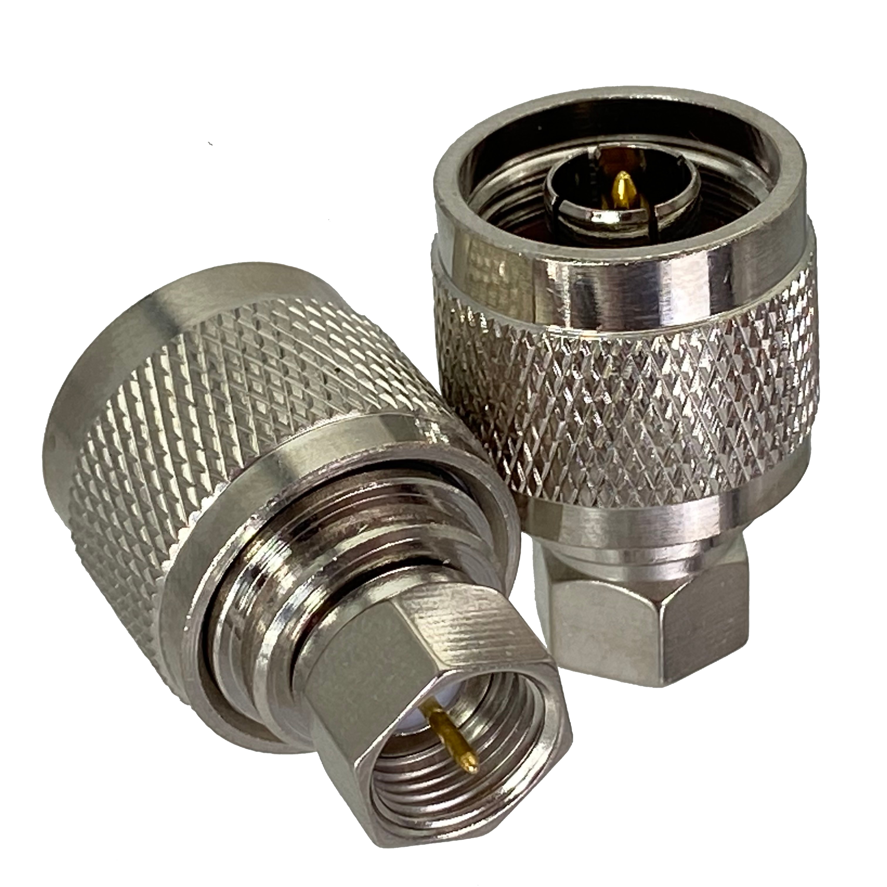 10pcs Adapter N male plug to F TV male plug RF COAXIAL connector 50ohm Wire Terminals