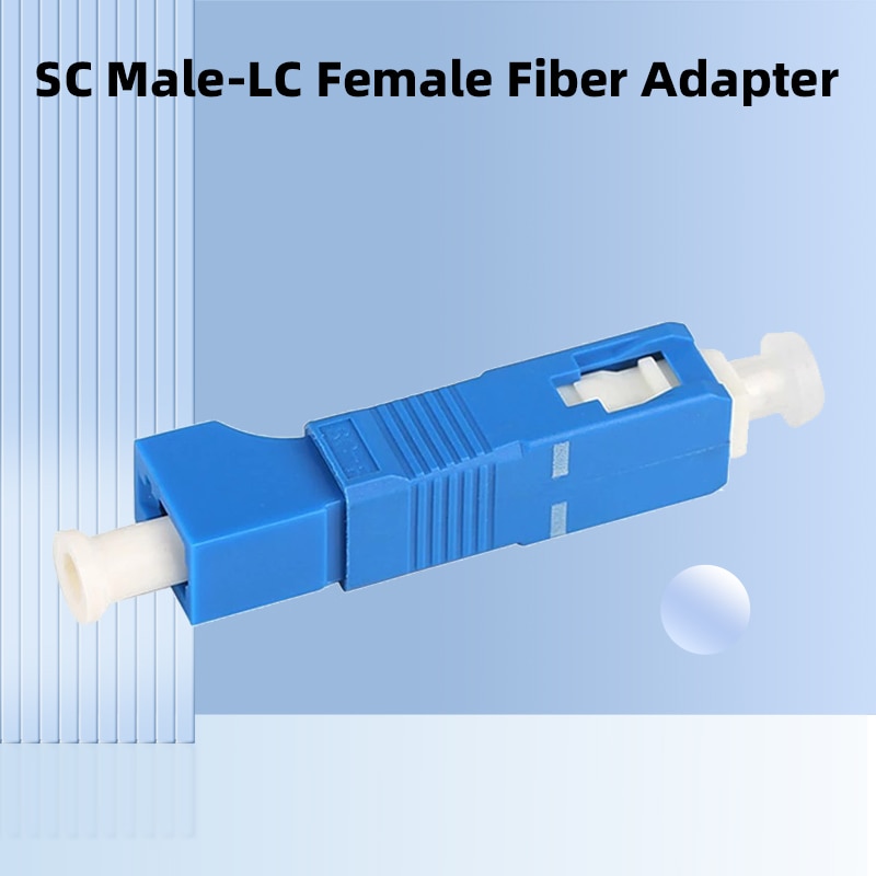 SC Male-LC Female SM 9/125 Hybrid Adapter, Optical Power Meter, Visual Fault Locator, Fiber Optical Connector, Wholesale, 2Pcs
