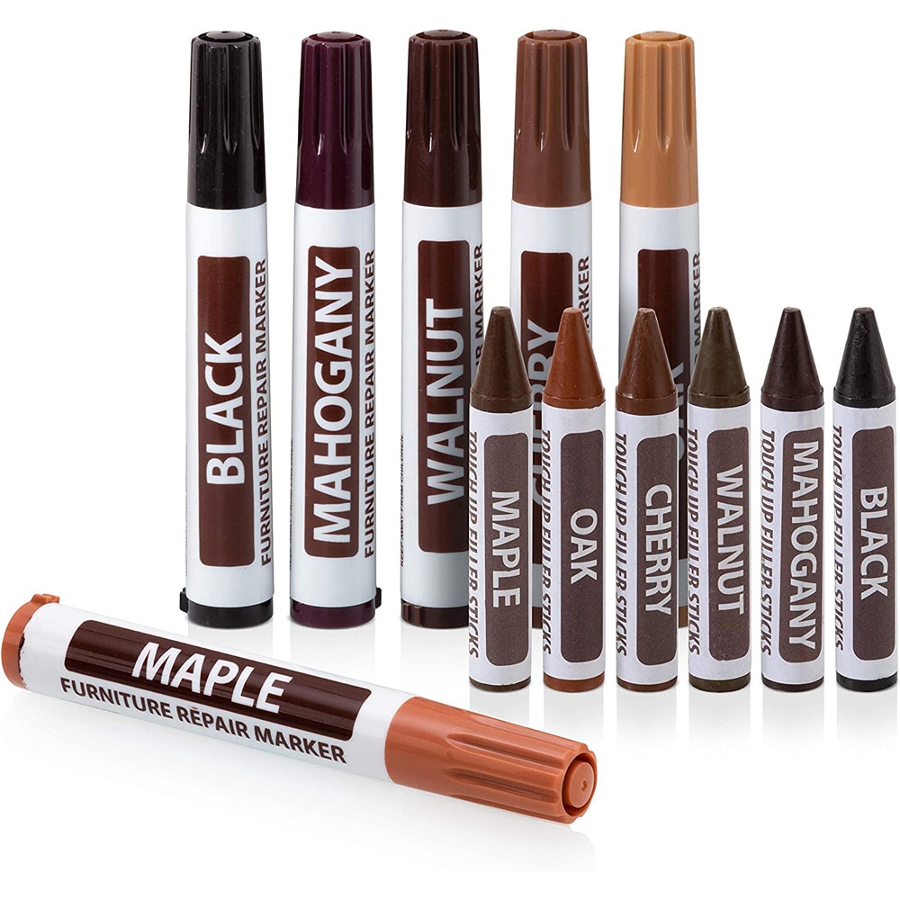 Furniture Repair Wood Cabinet Floor Touch Up Markers Crayons Filler Sticks Paint Pen Wooden Damaged Scratch Repair Pens