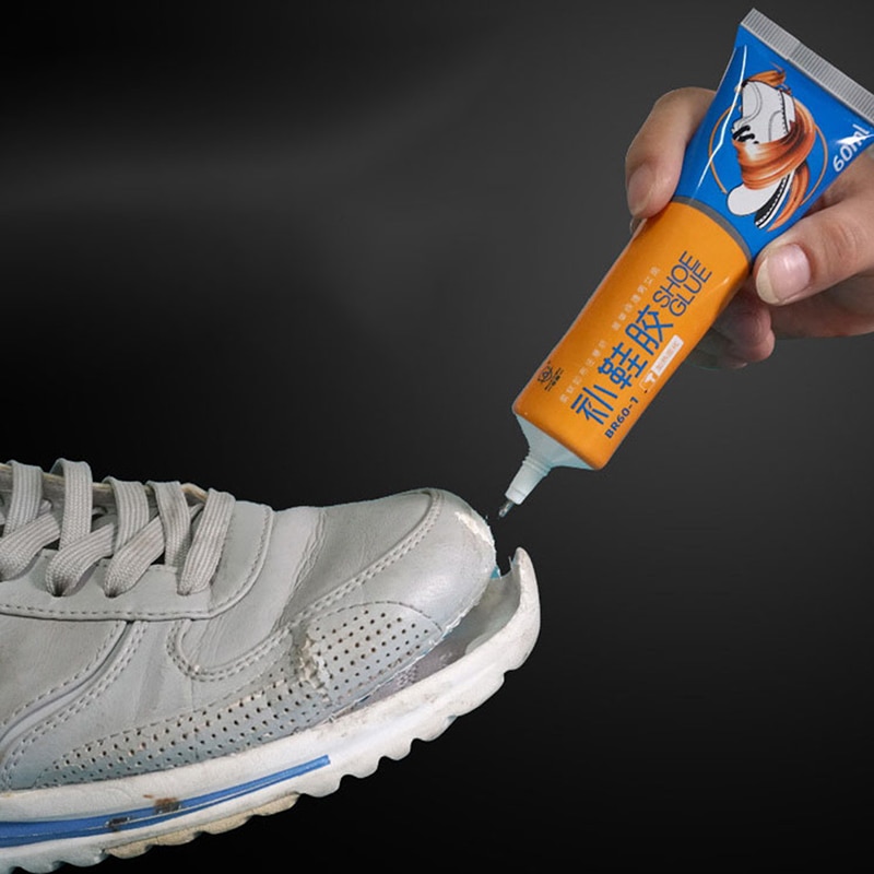 60ml Shoe Repair Glue Waterproof Sealant Worn Shoe Glue Adhesive Tube Fix Soles Heels Leather Rubber Boots