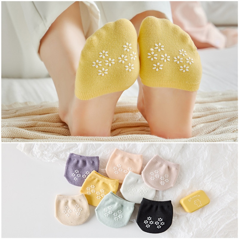Women's Forefoot Socks Invisible Forefoot Cotton Socks Summer Thin Half-trailer Socks Women's Half-toe Slipper Half-to