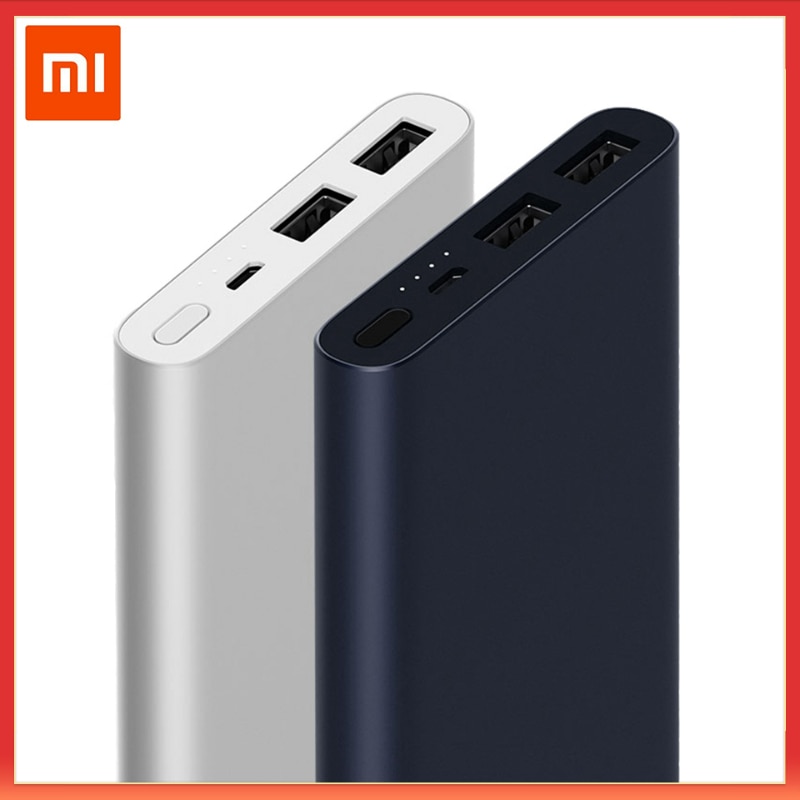 Xiaomi Mi 10000mAh Powerbank 2 PLM09ZM External Battery PowerBank Xiaomi 18W Quick Charge Power bank Xiaomi with Dual USB Output