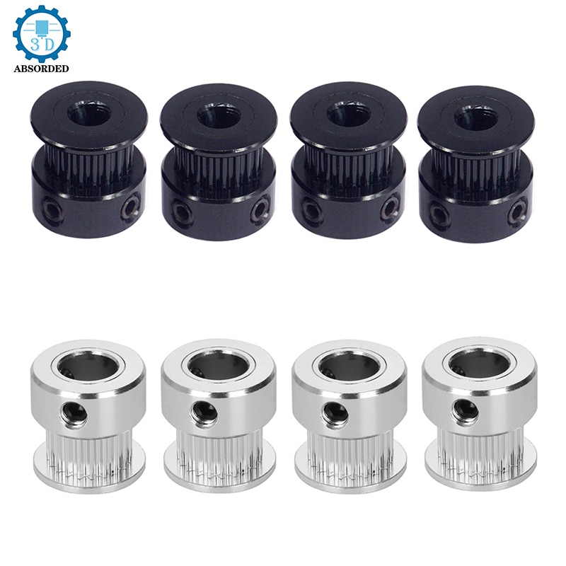 1/2/5PCS 16/20 Teeth Aluminum Synchronous Gear Wheel Screw Bore 5mm 8mm GT2 Belt Width 6mm 3D Printer Part 2GT Timing Pulley