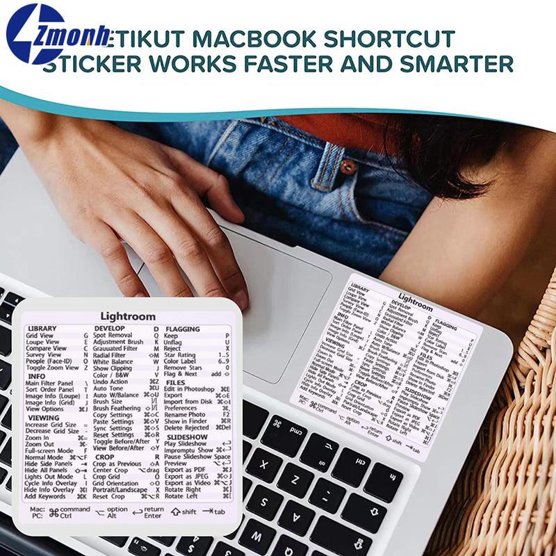 1PCS Windows PC Reference Keyboard Shortcut Sticker Adhesive For PC Laptop Desktop Office Mac Photoshop Stickers For Kids