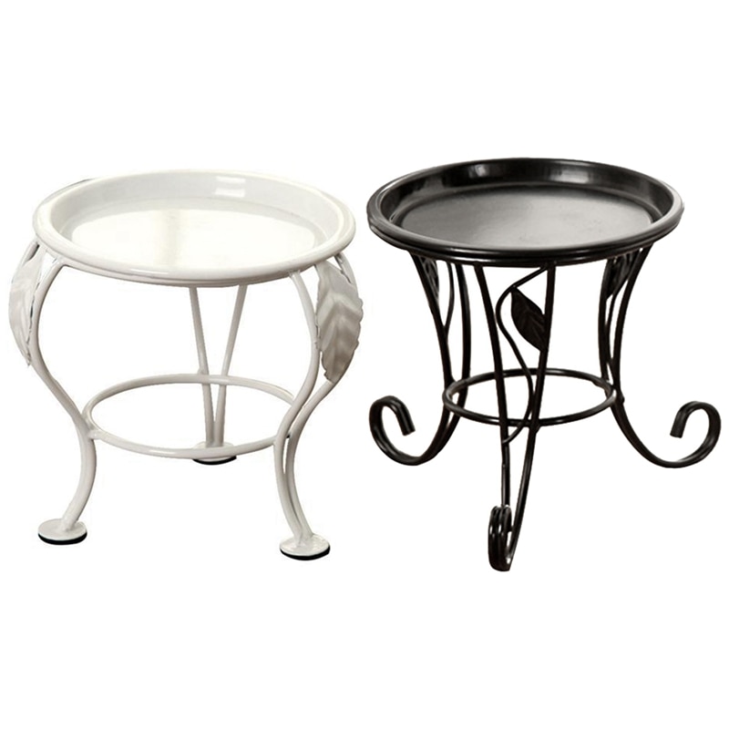 HOT-Iron Small Pot Stand Flower Stand Plants Stand Outdoor Indoor Succulent Pot Holder For Bedroom Garden