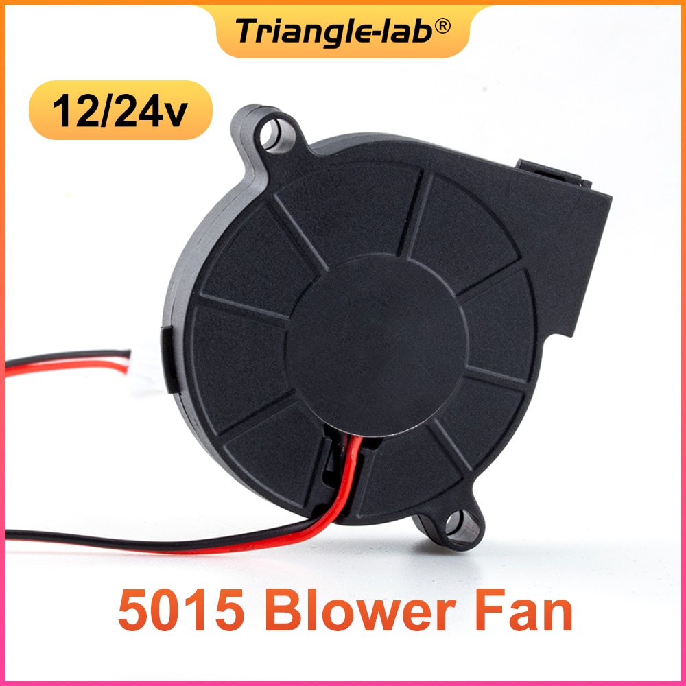 Trianglelab 5015 blower fan High quality ball bearing cooling fan DC 12V/24V Brushless Cooling Heat dissipation for 3D printer