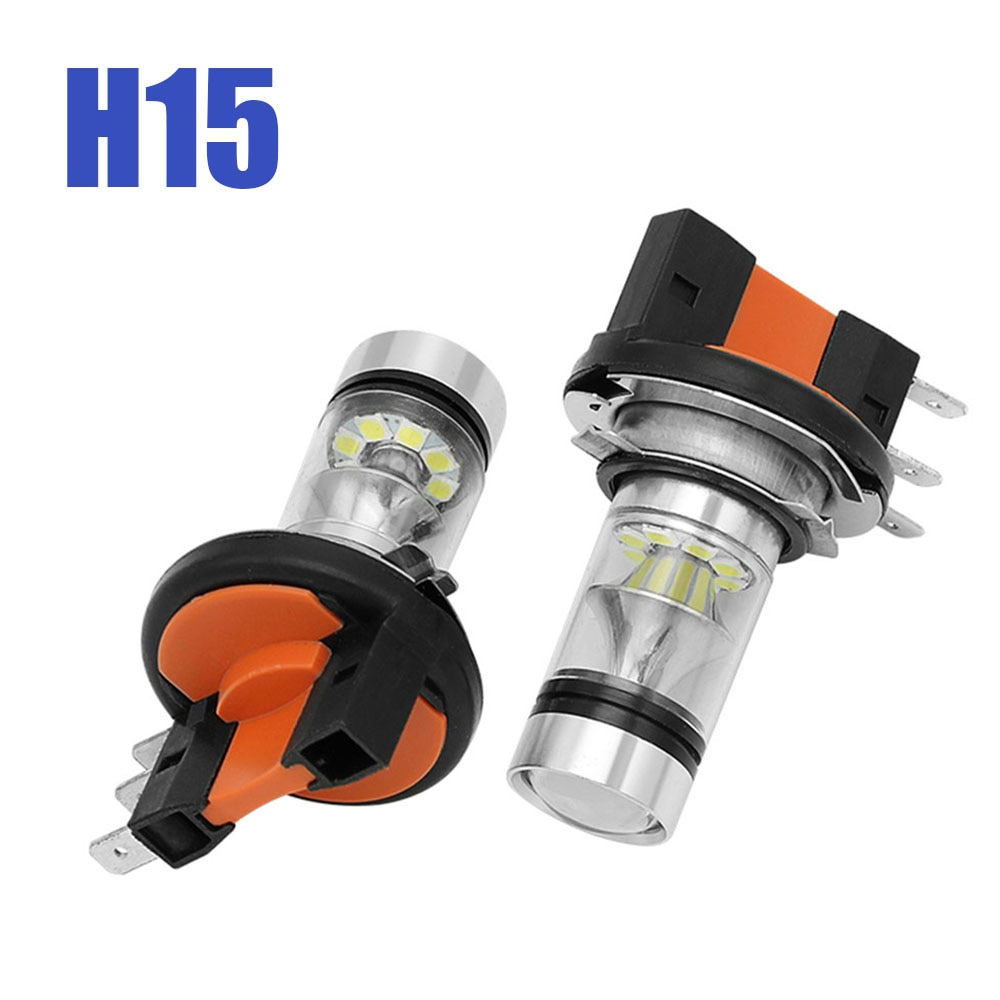 1PC H15 Led Headlights Lamp Fog Bulbs 6000K SMD Chip High Beam DRL Lights For CAR DOWN LIGHT Car Accessories Aotu Fog Light Led