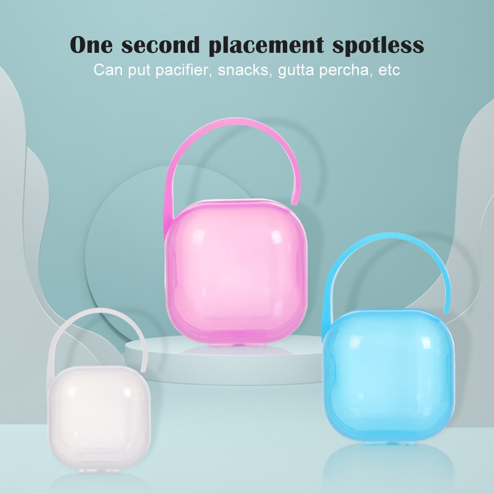 Baby Pacifier Storage Box Nipple Cradle Case Holder Soother Container White/Blue/Pink Dustproof Toothbrush Storage Box