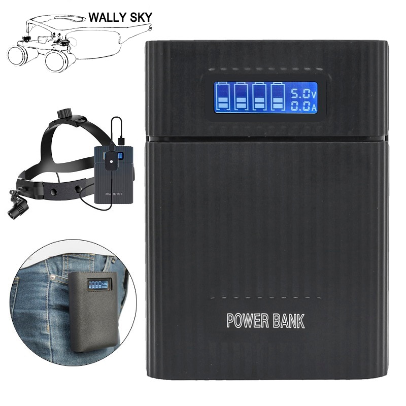 Portable 10000mAh Li-ion Battery Rechargeable Battery Type-c Power Bank for Dental Medical Surgical Headlight Head Lamp
