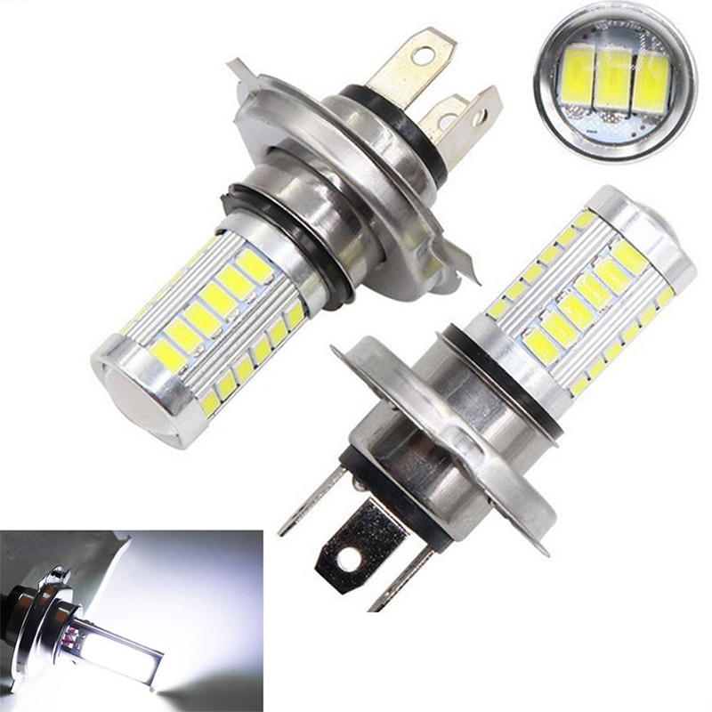 1Pcs H4 LED Lamp Car Headlight 33 SMD 5630 5730 Light Bulb Auto Automobile Fog Light