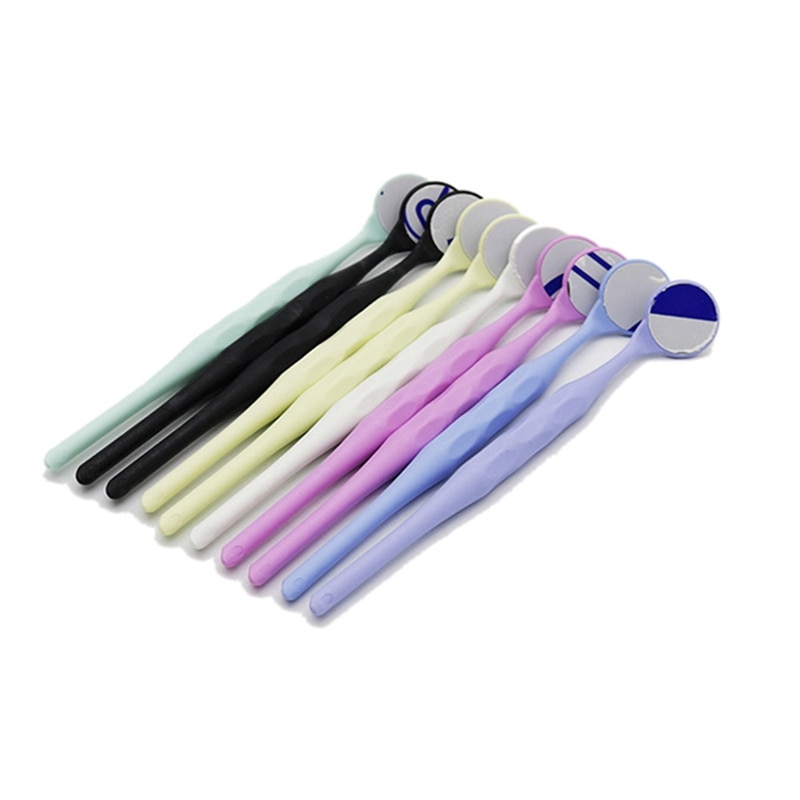 10Pcs/Box Double Sided Mouth Mirrors Autoclavable Premium Front Surface Mouth Exam Reflector Oral Mirror