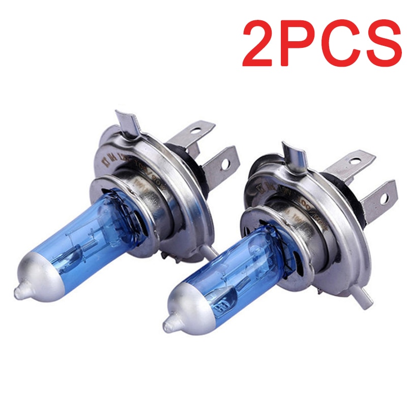 2pcs H4 100W 12V Super Bright White Fog Lights Halogen Bulb High Power Car Headlights Lamp Car Light Source parking