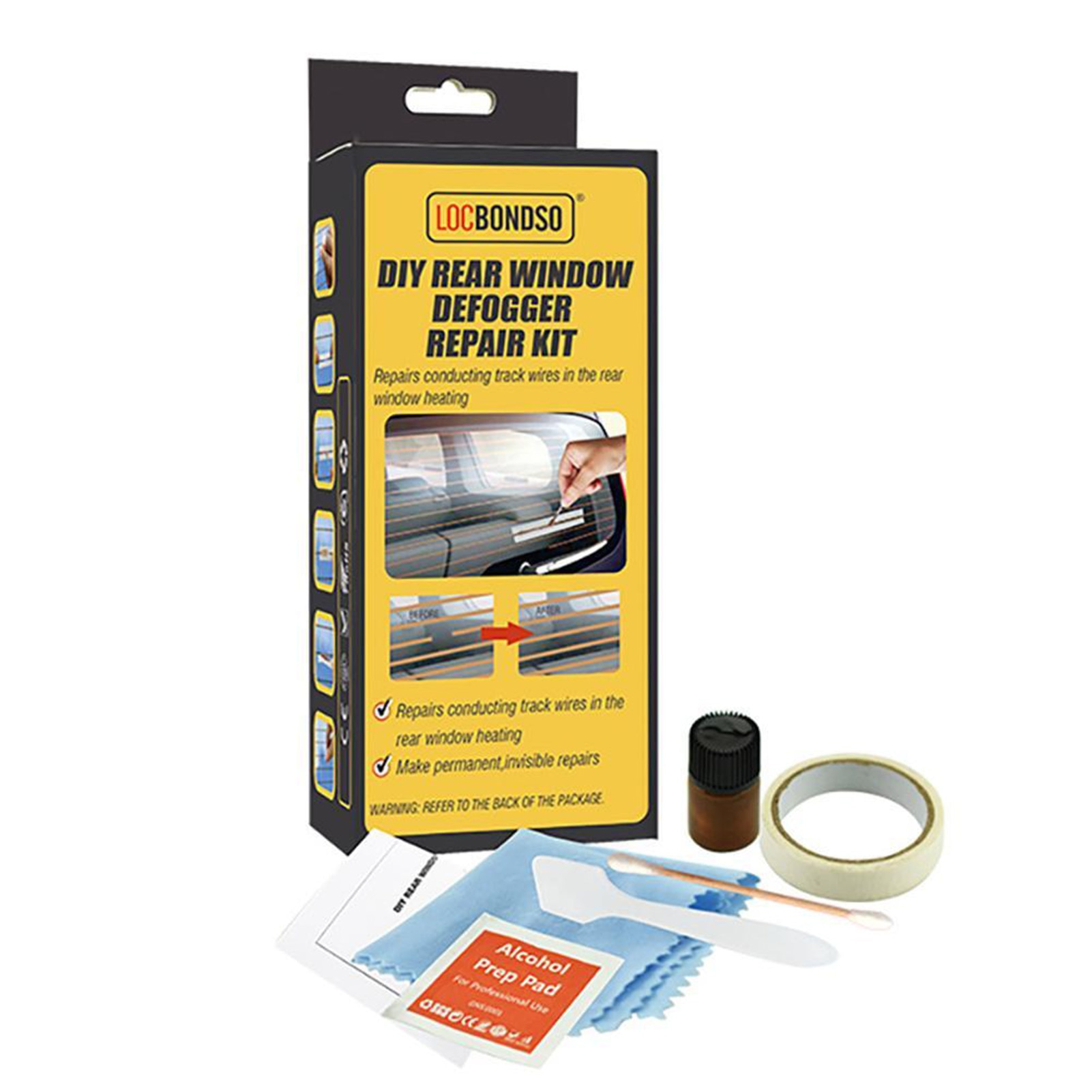 Defroster Repair Kit DIY Conductive Quick Repair Car Window Windshield Defogger Defroster Repair Kit Fixes Scratched Broken