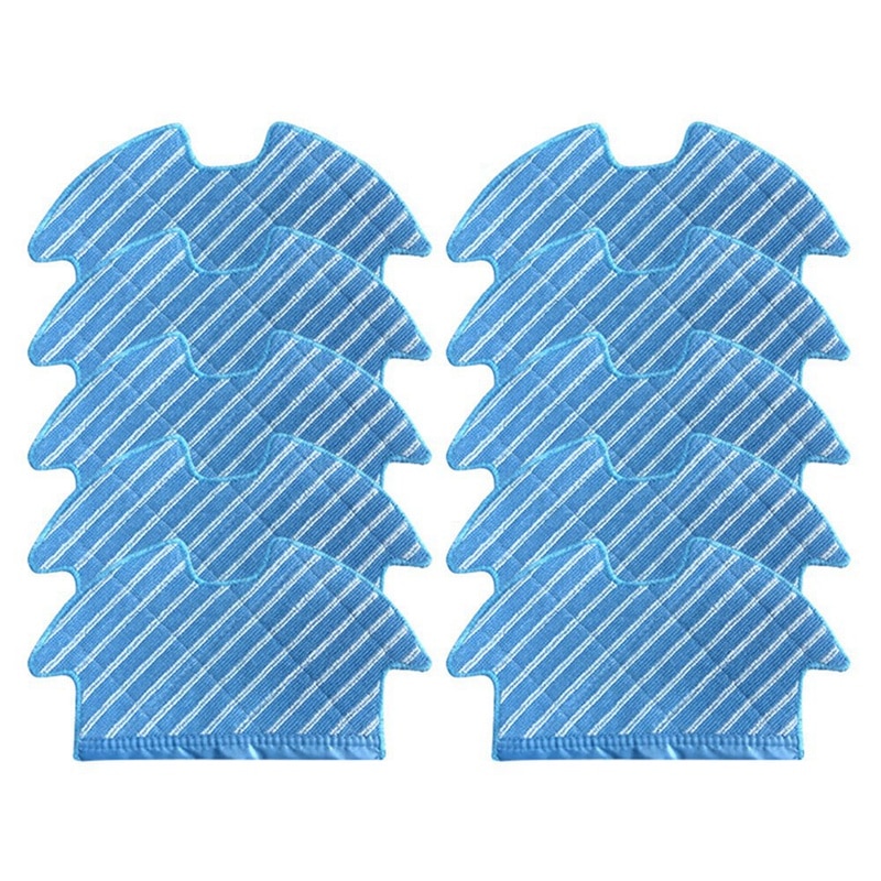 10Pcs Mop Cloth For Ecovacs Deebot OZMO 900 DN5G Robotic Vacuum Cleaner Microfiber Pads