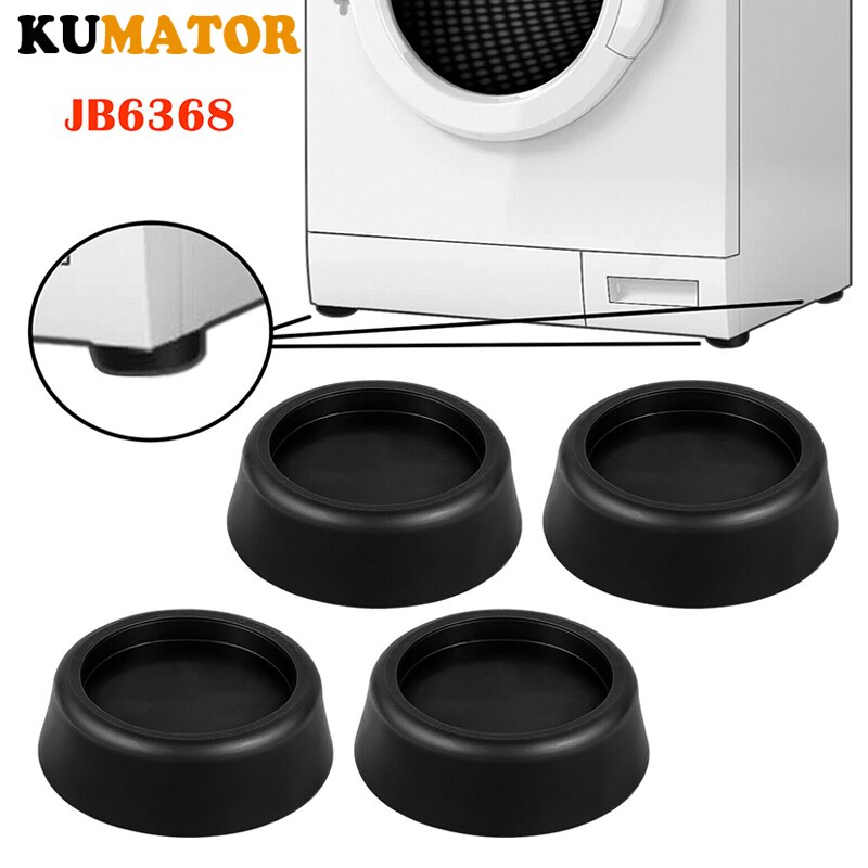 4Pcs Anti Vibration Washing Machine Support Anti-Slip Rubber Feet Pad Mat Base JB6368