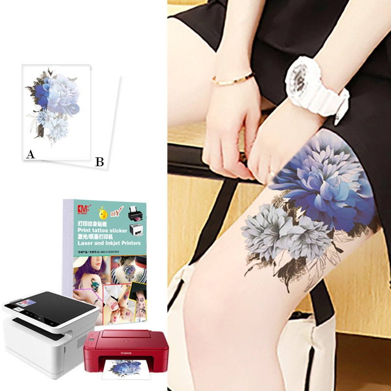 Creative Temporary Tattoo Stickere Black Hand Drawn Heart Design Body Art Fake Tattoo Flash Tattoo Wrist Ankle Female
