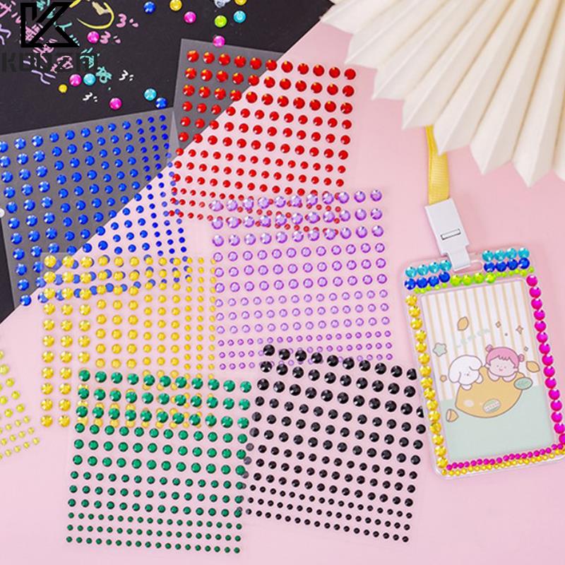 Crystal Sticker 3D Shiny Gem Three-Dimensional Sticker Phone Notebook Diary DIY Gift Decoration For Girl