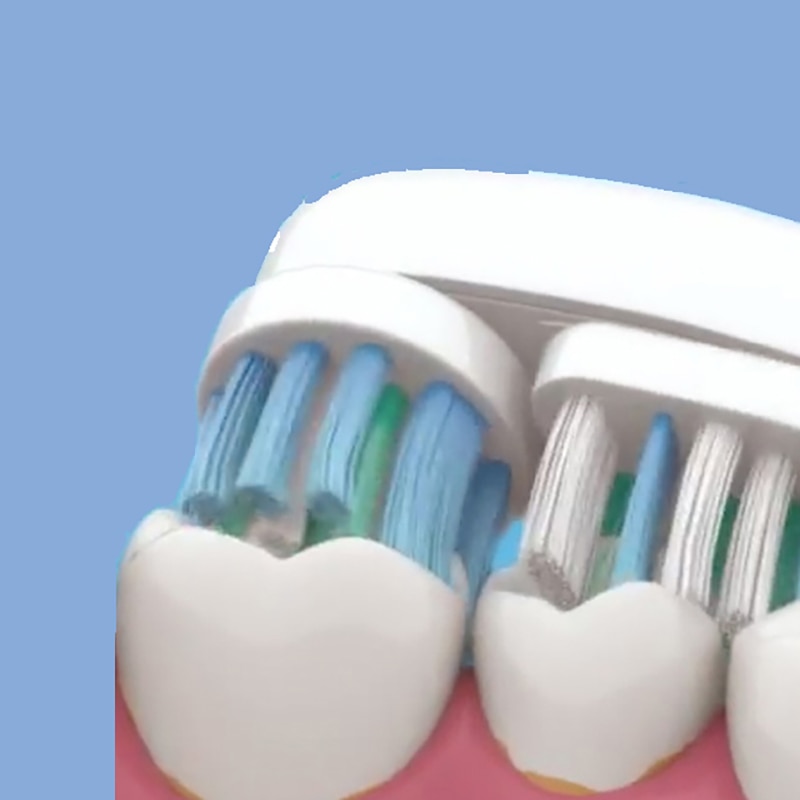 8pcs Replacement Toothbrush Heads For Oral B Sb-417A Electric Brush Heads Soft Hair Vitality Double Cleaning Professional Care