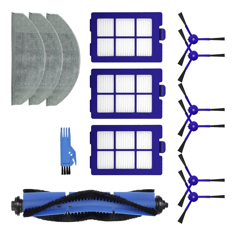 Replacement Parts Roller Brush Side Brushes HEPA Filter Compatible For Eufy Robovac X8 Hybrid Vacuum Cleaner Accessories