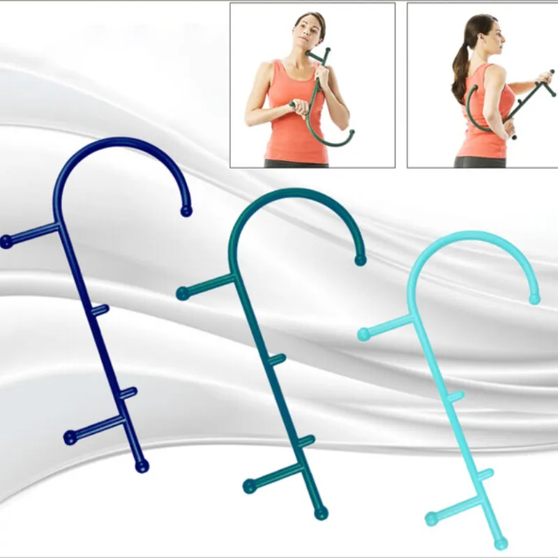 1Pc Trigger Point Self Massage Stick Hook Theracane Body Muscle Relief Original Thera Cane Back Massager Therapeutic Tools 2022
