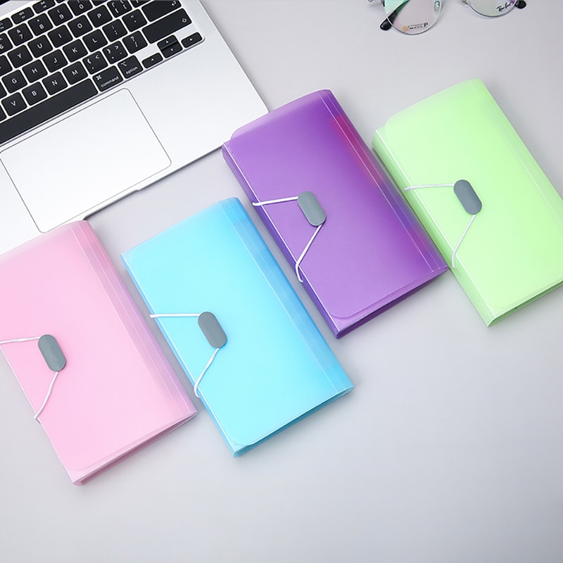 A6 Expanding Wallet Organ Bag Waterproof File Bag Organizer Data Book 13 layers