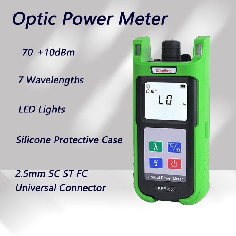 Free Shipping KomShine KPM-35 Fiber Optic Cable Tester FTTH Fiber Power Meter -70-+10dBm