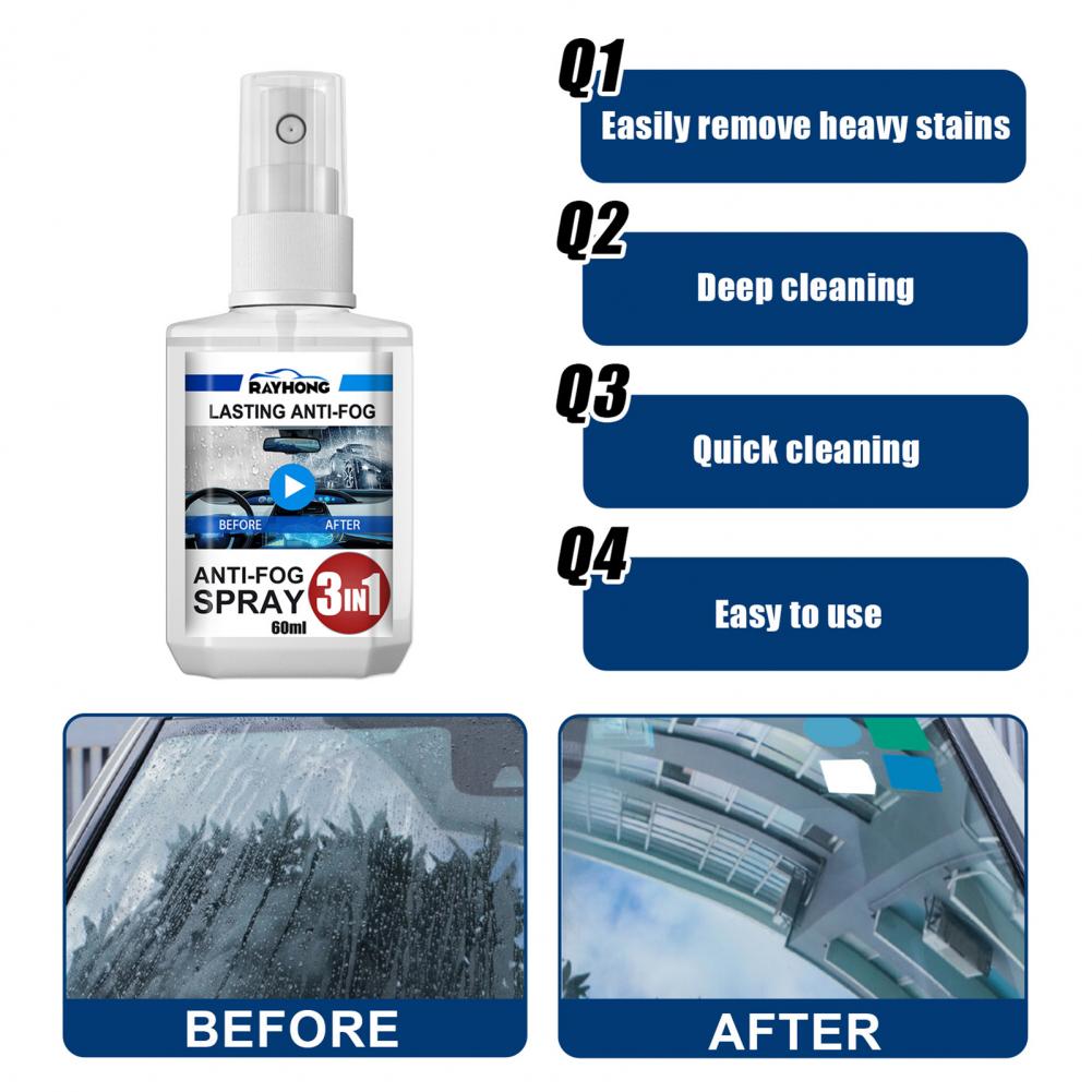 Dust Removal Beauty Supply Automobile Front Back Windscreen Antifogging Liquid for Vehicle