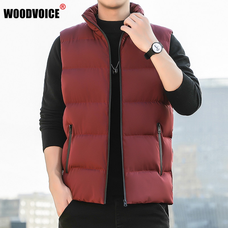 Mens Vest Jacket 2022 New Autumn Warm Sleeveless Jackets Men Winter Casual Waistcoat Vests Fashion Coats Homme Brand Clothing