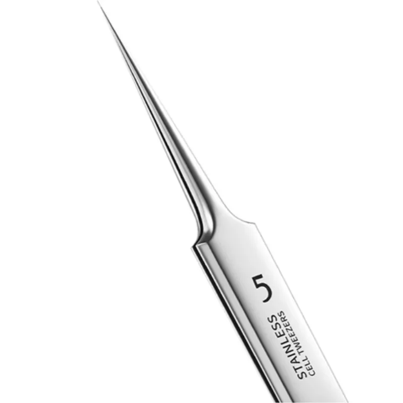 German Ultra-fine No. 5 Cell Pimples Blackhead Clip Tweezers Beauty Special Scraping & Acne Needle Tool Pinzas Para Espinill