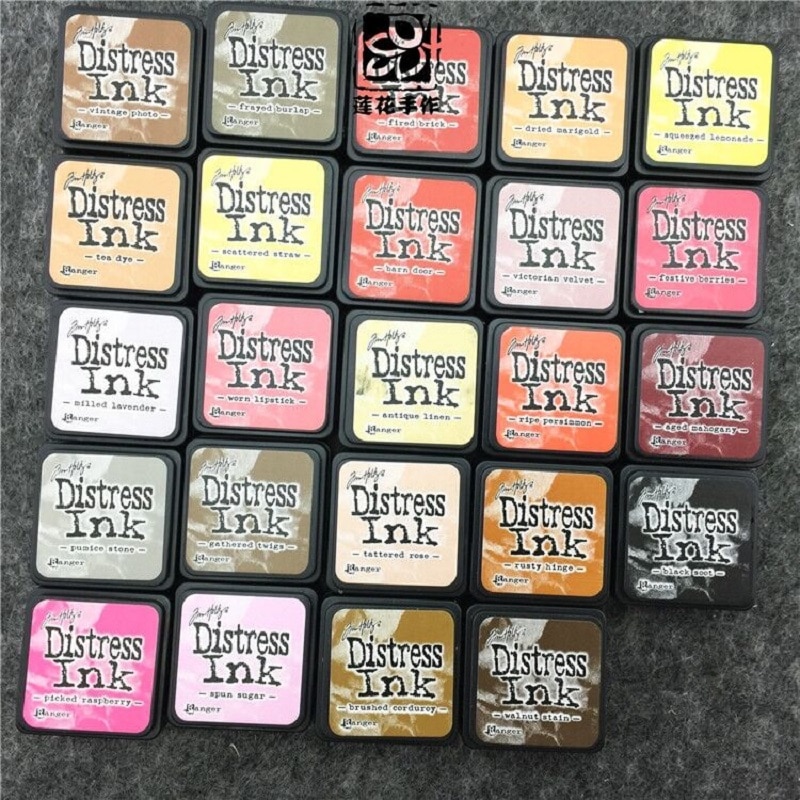 American RANGER DIATRESS INK Mini Retro Printing Pad Rubber Stamp Handbook Distress Tim Holtz